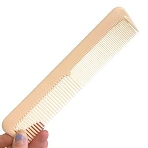 VINTAGE NYLON UNBREAKABLE HAIR COMB PINK  MADE IN U.S.A. PURSE POCKET TRAVEL‎